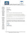 Weather Research Center Letter